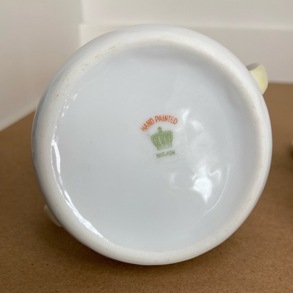 Vtg Nippon Hand Painted Cream and Sugar Pair Fine China - Picture 9 of 13